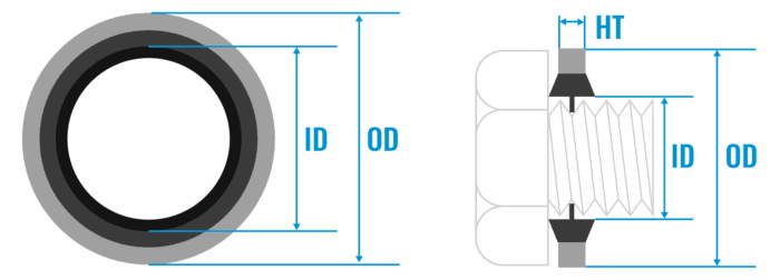 Bonded Seal Sizes
