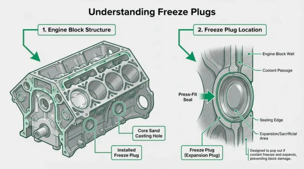 How Freeze Plugs Work During Engine Operation