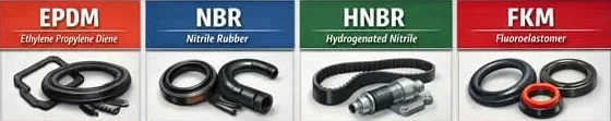 Car Oil Seal Materials NBR, HNBR, FKM and Other Options