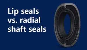 Lip seals vs. radial shaft seals