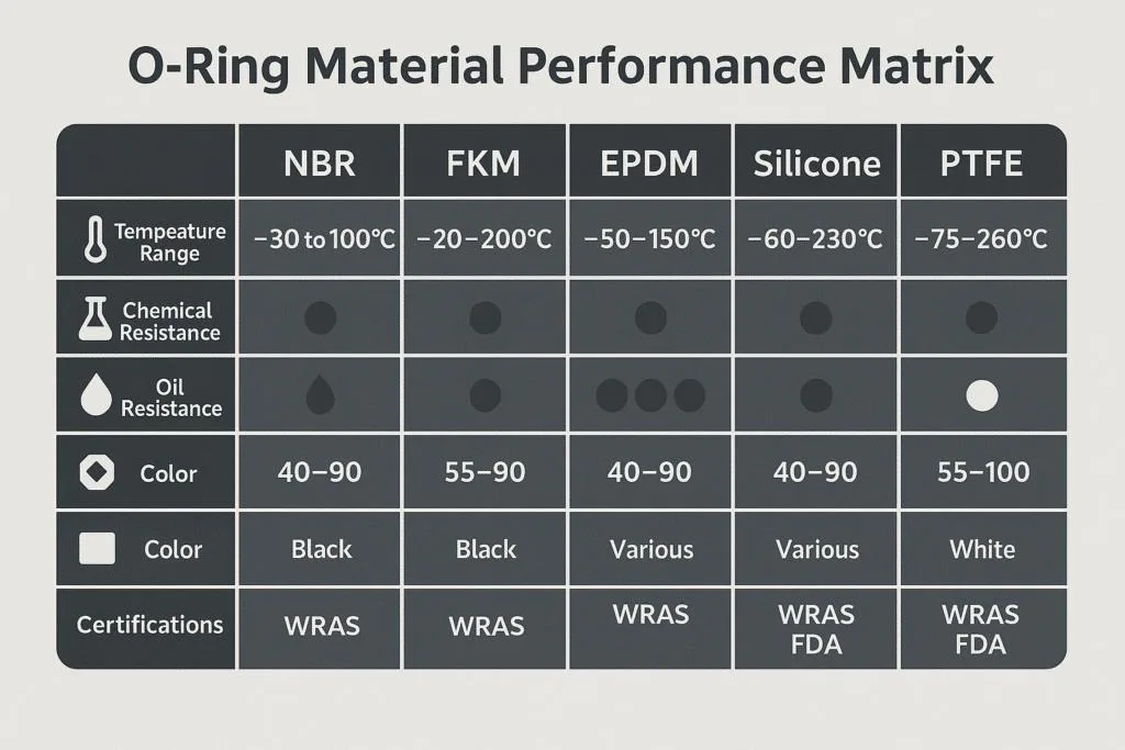 Oil Seal vs O-Ring Material Selection